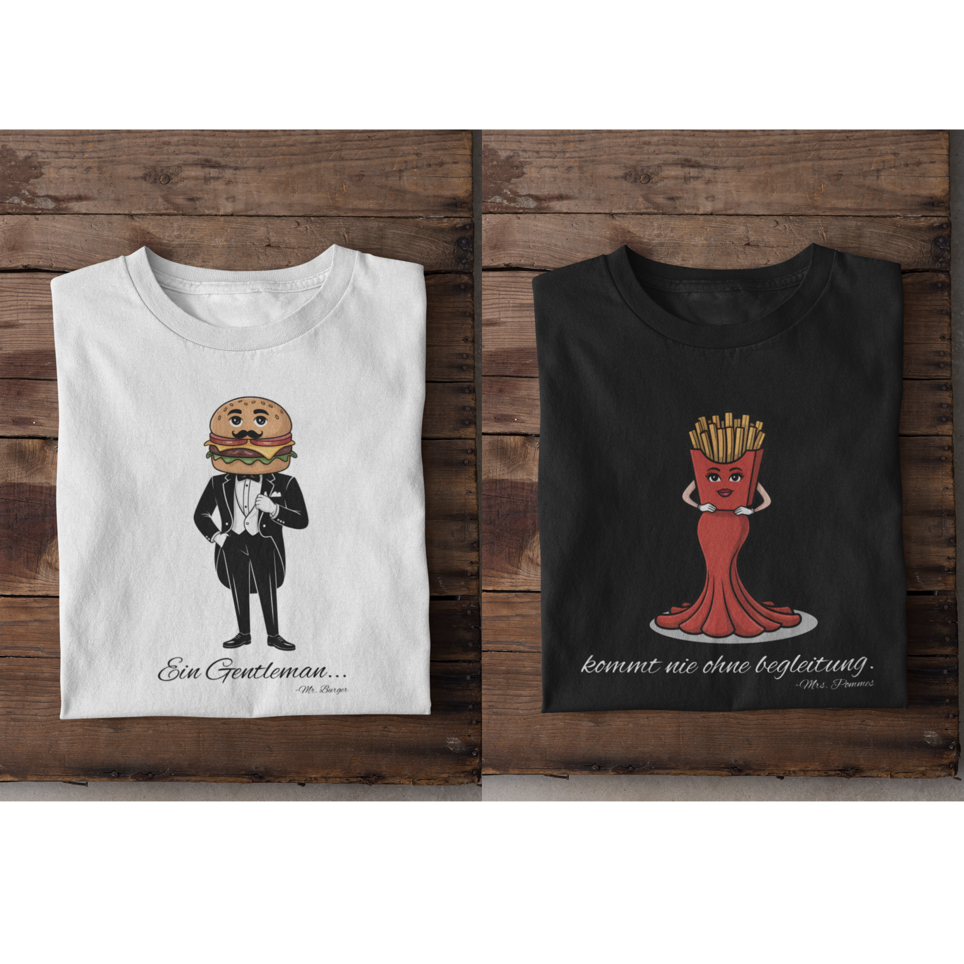 Mr. Burger & Mrs. Pommes Pärchen-Set Perfekte Kombi