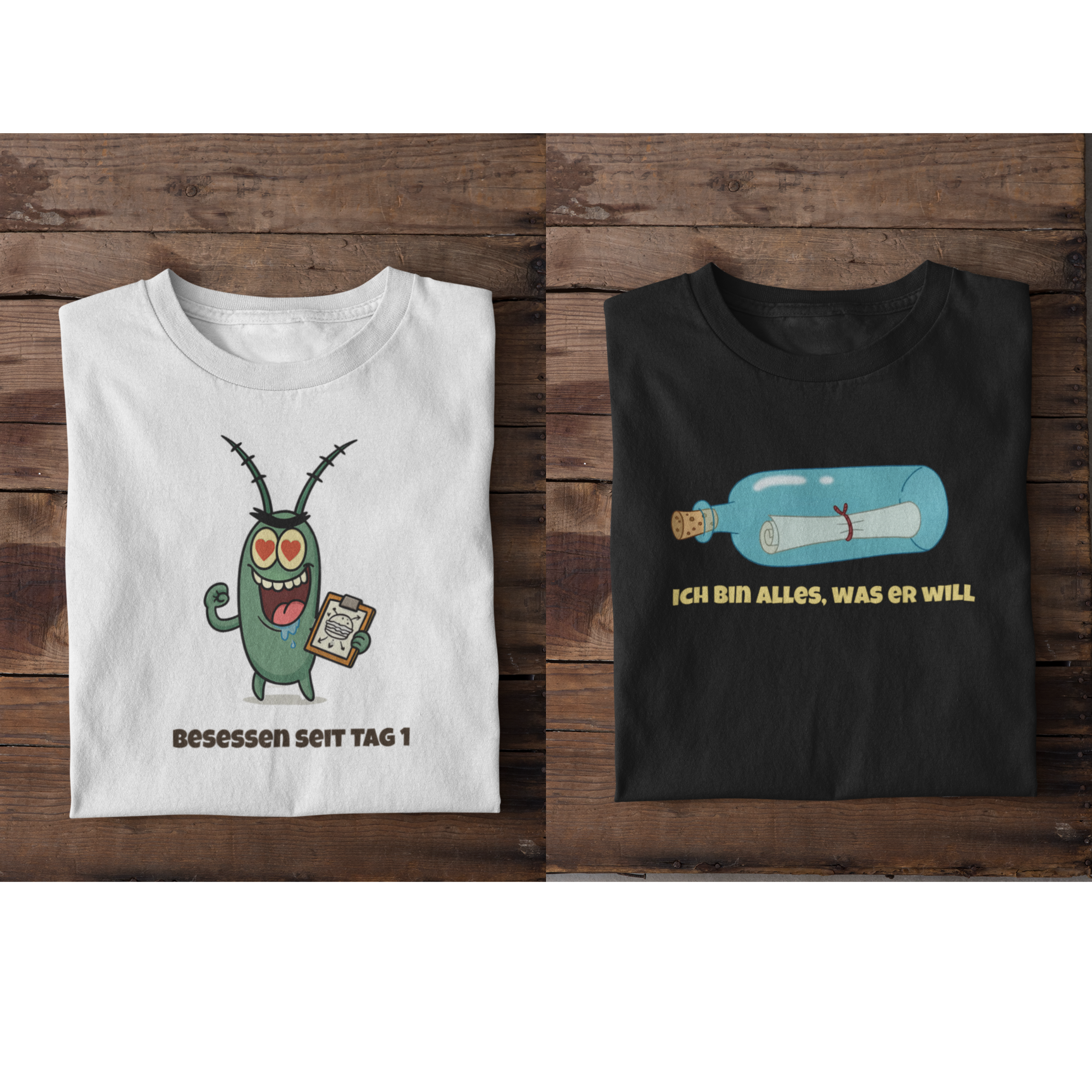 Besessen & Geheim – Das perfekte Pärchen-Shirt-Set