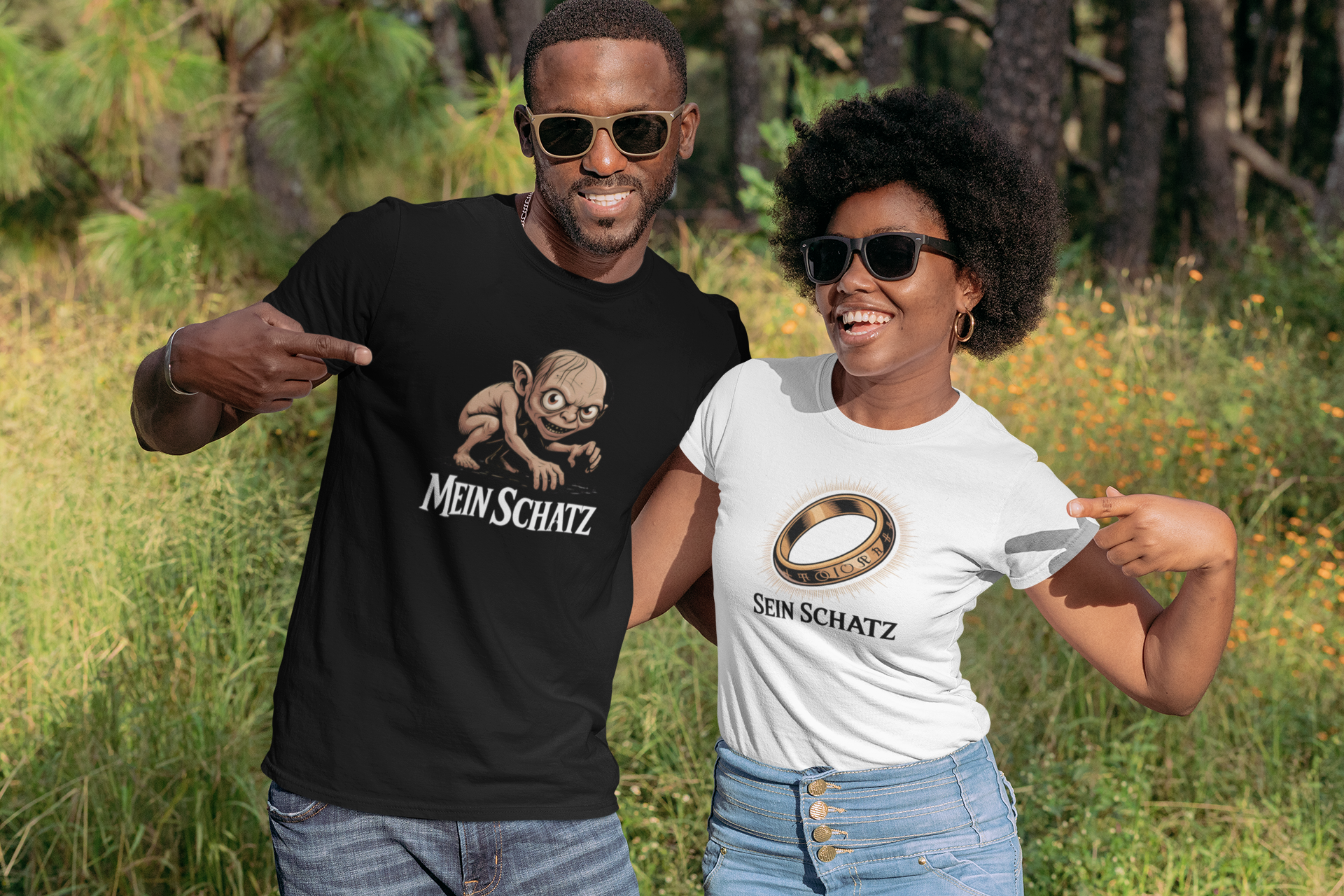 Mein Schatz & Sein Schatz - Pärchen T-Shirt Set