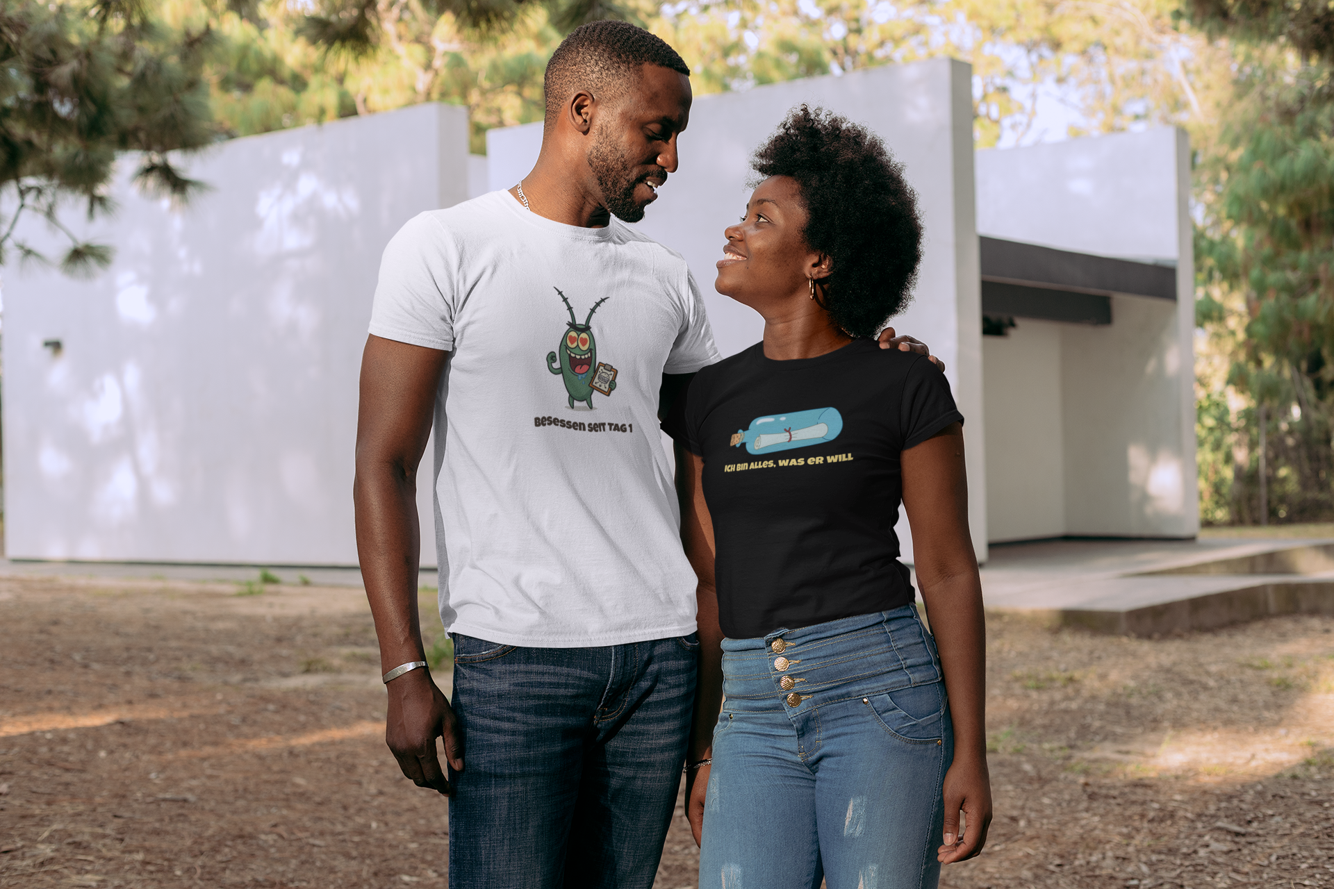 Besessen & Geheim – Das perfekte Pärchen-Shirt-Set