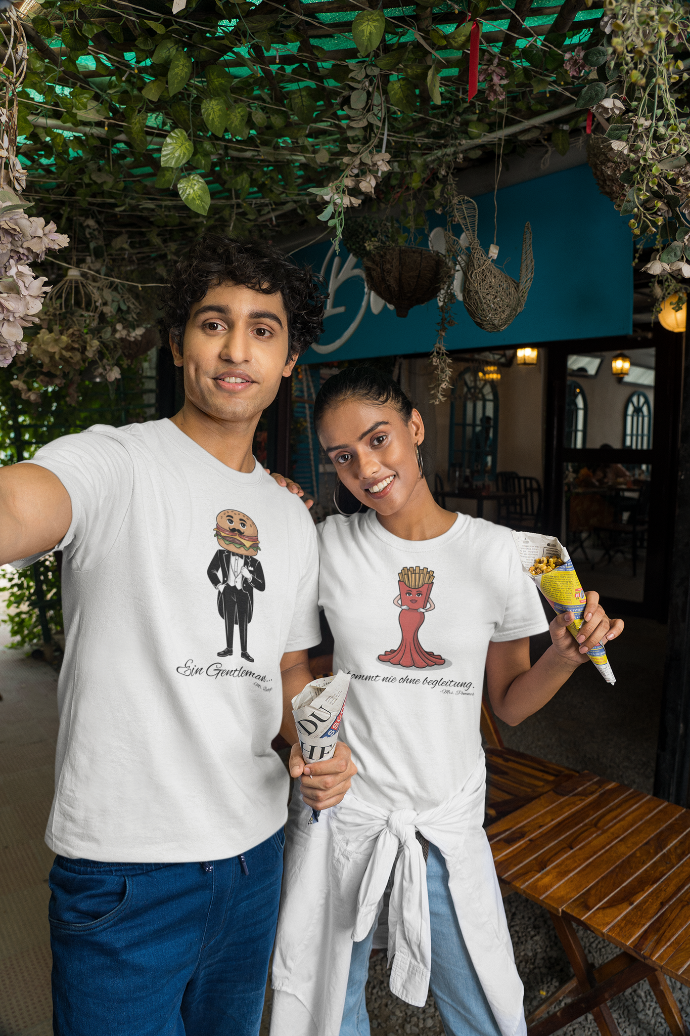 Mr. Burger & Mrs. Pommes Pärchen-Set Perfekte Kombi